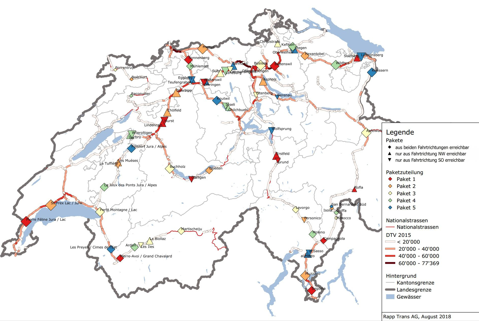 e-Tankstellen auf Autobahnrastplätzen | Rapp AG